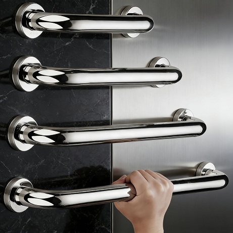 Home bathroom safety grab bar set